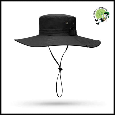 Chapeau Pêcheur Ajustable Protection - 12cm-Noir - Chapeaux de cueillette