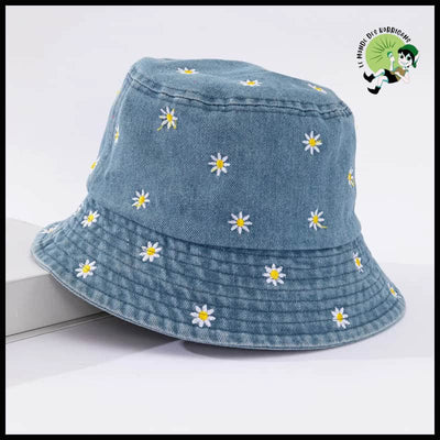 Chapeau Pêcheur Marguerite Printemps - Bleu Clair / 57 - Chapeaux de cueillette