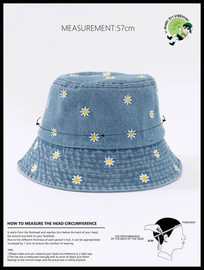 Chapeau Pêcheur Marguerite Printemps - Chapeaux de cueillette