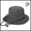 Chapeau Pêcheur Unisexe Large Bord - Noir / 56-58cm - Chapeaux de cueillette