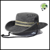 Chapeau Pêcheur Unisexe Large Bord - Noir / 56-58cm - Chapeaux de cueillette