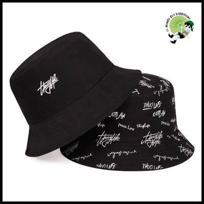 Chapeau Pêcheur Unisexe Tendance - Noir - Chapeaux de cueillette