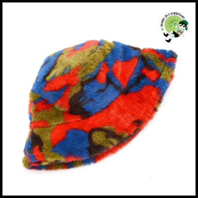 Chapeau Seau Fausse Fourrure Automne-Hiver - Chapeaux de cueillette