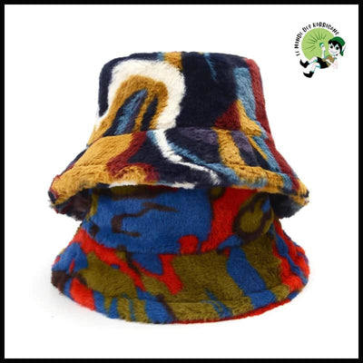 Chapeau Seau Fausse Fourrure Automne-Hiver - Chapeaux de cueillette