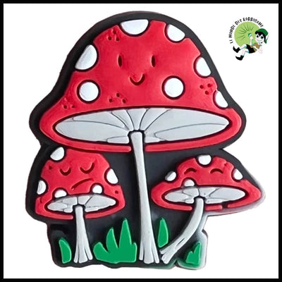 Charme de Chaussure en PVC Champignon Magnifique - 1pcs 1 - Stickers muraux et affiches illustrant des champignons