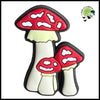 Charme de Chaussure en PVC Champignon Magnifique - 1pcs 12 - Stickers muraux et affiches illustrant des champignons