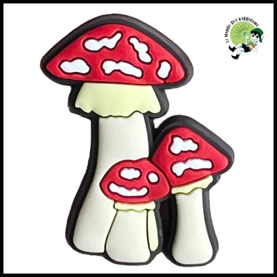 Charme de Chaussure en PVC Champignon Magnifique - 1pcs 12 - Stickers muraux et affiches illustrant des champignons