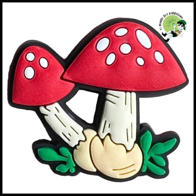 Charme de Chaussure en PVC Champignon Magnifique - 1pcs 3 - Stickers muraux et affiches illustrant des champignons