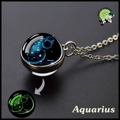 Collier Constellation Lumineux Zodiaque - Verseau - Colliers avec pendentifs symboliques