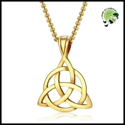 Collier Nœud Celtique Triquetra - A3816-Or - Colliers avec pendentifs symboliques