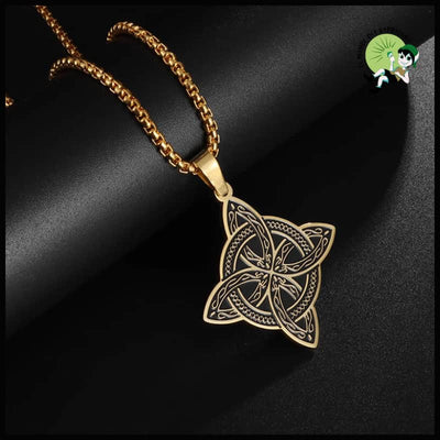 Collier Nœud Celtique Triquetra - AL19040-Or - Colliers avec pendentifs symboliques