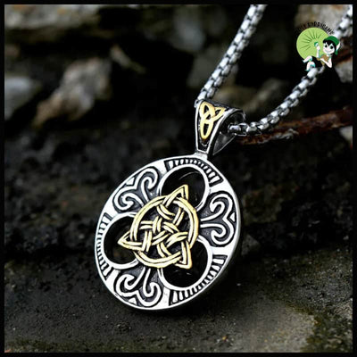 Collier Nœud Celtique Triquetra - AL6888-Or-Couleur - Colliers avec pendentifs symboliques