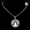 Collier Pendentif Arbre de Vie en Acier Inoxydable - Colliers avec pendentifs symboliques