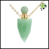 Collier pendentif bouteille parfum guérison - Aventurine-G - Colliers avec pendentifs symboliques