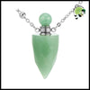 Collier pendentif bouteille parfum guérison - Aventurine-S - Colliers avec pendentifs symboliques