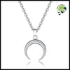 Collier Pendentif Croissant de Lune - Argent - Colliers avec pendentifs symboliques