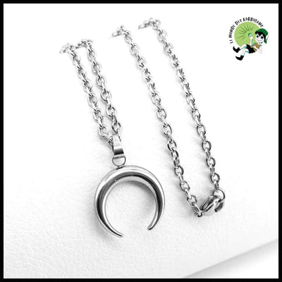 Collier Pendentif Croissant de Lune - Argent - Colliers avec pendentifs symboliques