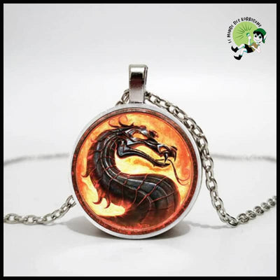 Collier pendentif dragon Mortal Kombat - XL1560 / 50cm - Colliers avec pendentifs symboliques