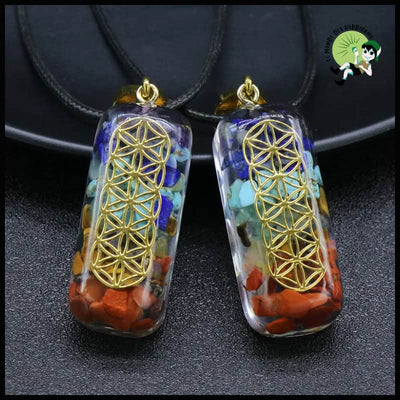 Collier Pendentif Orgone Cristal - 3 - Accessoires de méditation et prière