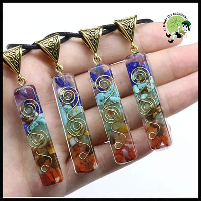 Collier Pendentif Orgone Cristal - Accessoires de méditation et prière