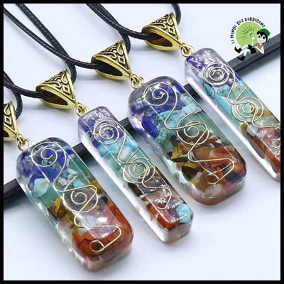 Collier Pendentif Orgone Cristal - Accessoires de méditation et prière