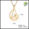 Collier Pendentif Spirale Géométrique en Acier Inoxydable - Colliers avec pendentifs symboliques