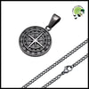 Colliers Boussole Vintage pour Hommes - PN-1527GR - avec pendentifs symboliques