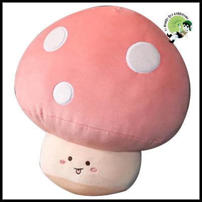 Coussin Champignon Peluche Adorable - A - Coussins et couvertures avec des motifs de champignons