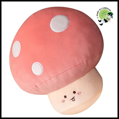 Coussin Champignon Peluche Adorable - A - Coussins et couvertures avec des motifs de champignons