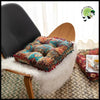 Coussin de Méditation Carré Style Ethnique pour Fenêtre et Balcon - Coussins méditation avec motifs naturels