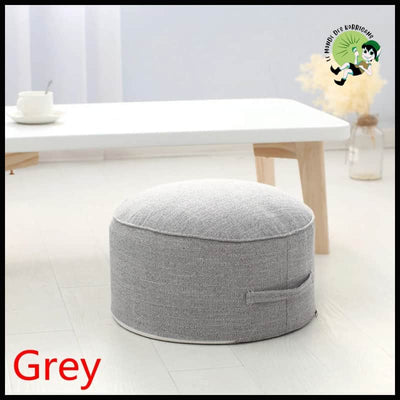 Coussin de Méditation Rond en éponge Haute Résistance - Gris Clair - Coussins méditation avec motifs naturels