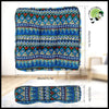 Coussin de Méditation Style Ethnique Plus Épais - 1pc Bleu - Coussins méditation avec motifs naturels