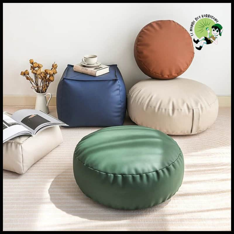 Coussin de Méditation de Style Japonais pour Fenêtre Baie à la Maison