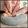 Coussin de Sol Rond pour Méditation et Yoga - Coussins méditation avec motifs naturels