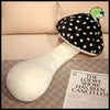 Coussin Long Champignon Doux - Noir / 80cm - Coussins et couvertures avec des motifs de champignons