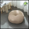 Coussin Méditation Rond Coton Lin - Kaki / Diamètre 42cm - Coussins de méditation avec motifs naturels