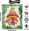 Couverture Champignons Peluche Flanelle - Coussins et couvertures avec des motifs de champignons