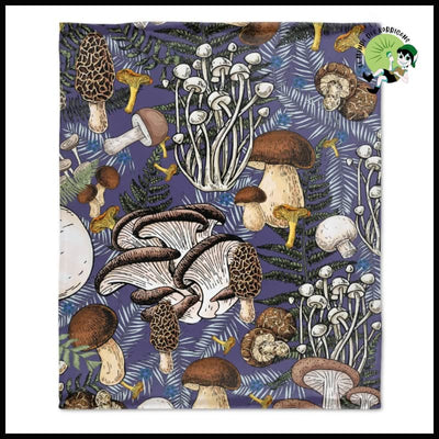 Couverture en Flanelle Champignon - Coussins et couvertures avec des motifs de champignons