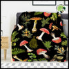 Couverture Vintage Champignons Botaniques Flanelle - 10 / 135x200cm-EU-Célibataire - Coussins et couvertures