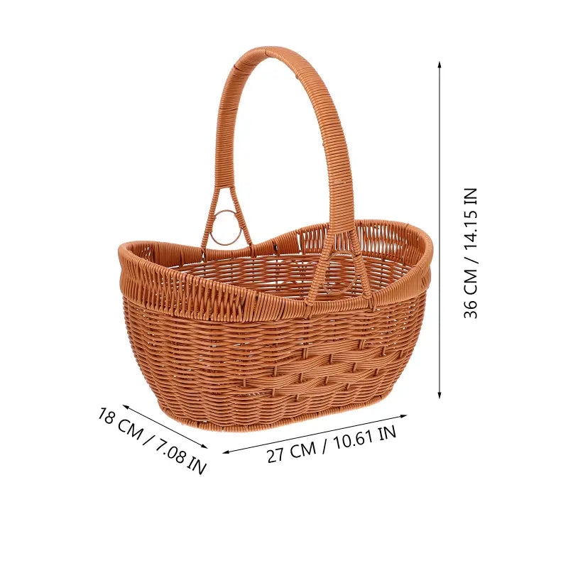 Woven Basket Mushroom Christmas Treat Containers Seagrass Baskets Pp Hand-made Vegetable