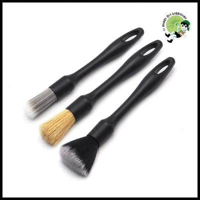 Ensemble de Brosses Détaillant avec Poils Synthétiques - 3pcs - douces pour nettoyer les champignons