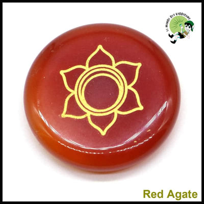 Ensemble de Cristaux Guérison Reiki - Agate rouge - Kits d’initiation à la divination