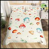 Ensemble de Housse Couette Champignon - 12 / 200x200cm 3pcs - Coussins et couvertures avec des motifs champignons