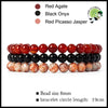 Ensembles de bracelets en pierre naturelle - 7 / 18.5cm / 8mm Perles - Bracelets guérison pierres naturelles