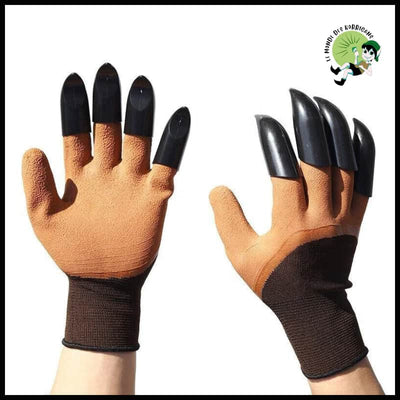 Gants de Jardinage avec Griffes - Jaune - Kits d’outils multifonctions pour les cueilleurs