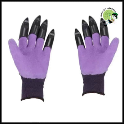 Gants de Jardinage avec Griffes - Violet - Kits d’outils multifonctions pour les cueilleurs