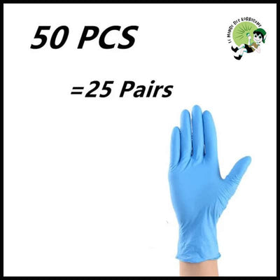 Gants jetables en nitrile pour enfants - Bleu 50pcs / XS - Kits d’outils multifonctions les cueilleurs