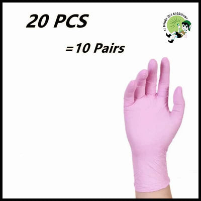 Gants jetables en nitrile pour enfants - Rose 20pcs / XS - Kits d’outils multifonctions les cueilleurs