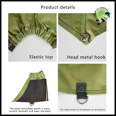 Guêtres Imperméables Randonnée Outdoor - Vert - Pantalons résistants à l’eau et aux taches