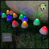 Guirlande Lumineuse Solaire Champignons Étanche - 3.5M 10LED Coloré - Lampes et éclairages en forme de champignon